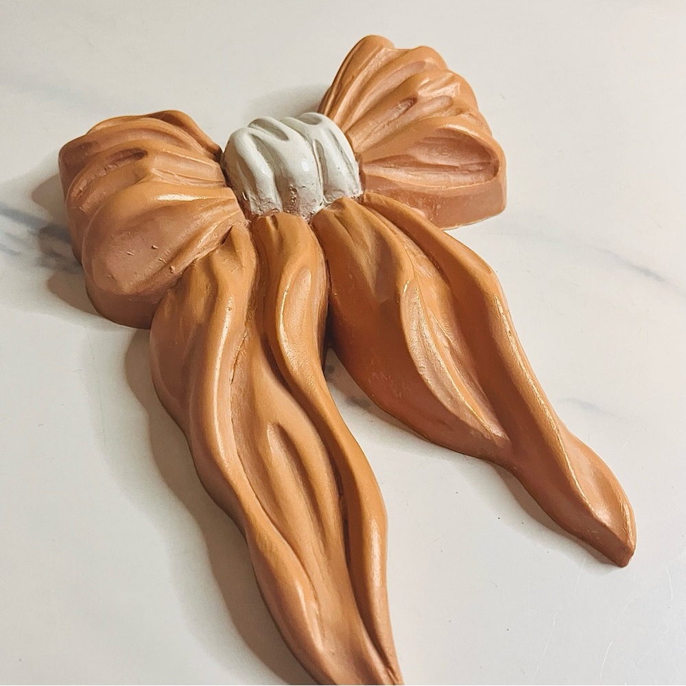 Vintage Homco Ribbon Bow Wall Plaque